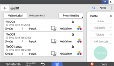 Käyttöpaneelin näyttö