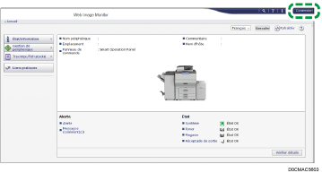 Illustration de l’écran du navigateur Web