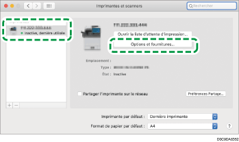 Illustration de l'écran Pilote