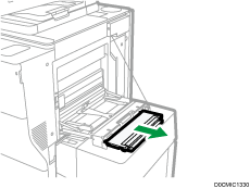 Illustration du magasin guide-papier pour pages de garde