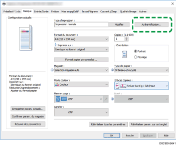 Illustration de l'écran Pilote