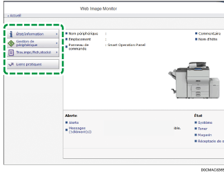 Illustration de l’écran du navigateur Web