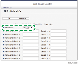A kezelőpanel ismertetése