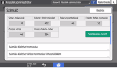 A kezelőpanel ismertetése