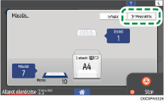 A kezelőpanel ismertetése