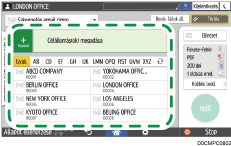 A kezelőpanel ismertetése