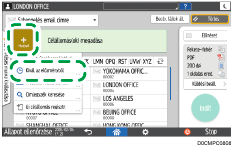 A kezelőpanel ismertetése