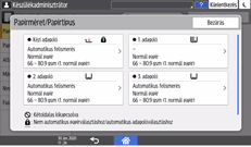 A kezelőpanel ismertetése