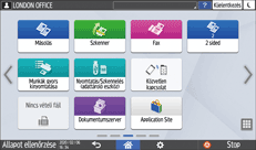 A kezelőpanel ismertetése