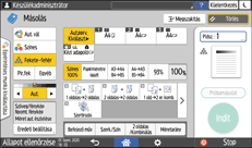 A kezelőpanel ismertetése