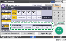 A kezelőpanel ismertetése