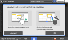 A kezelőpanel ismertetése