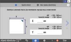 A kezelőpanel ismertetése