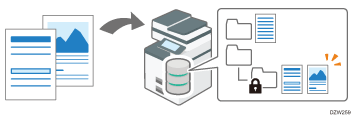 Illustrazione di Document server