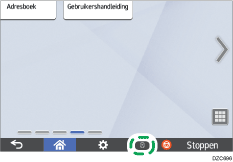 Illustrasjon av betjeningspanelet