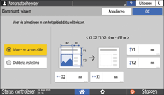 Afbeelding van bedieningspaneel
