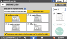 Afbeelding van bedieningspaneel