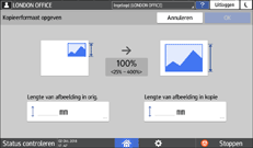 Afbeelding van bedieningspaneel
