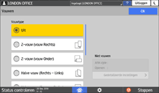 Afbeelding van bedieningspaneel