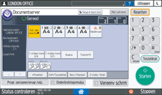 Afbeelding van bedieningspaneel