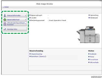 Afbeelding internetbrowserscherm
