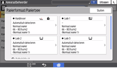 Afbeelding van bedieningspaneel