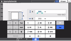 Afbeelding van bedieningspaneel