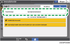 Afbeelding van bedieningspaneel