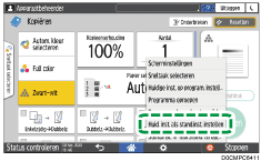Afbeelding van bedieningspaneel