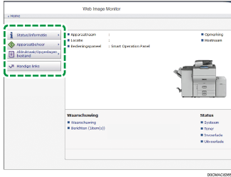 Afbeelding internetbrowserscherm
