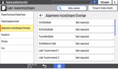 Afbeelding van bedieningspaneel