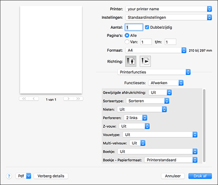 Illustratie stuurprogrammascherm