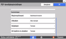 Afbeelding van bedieningspaneel
