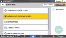 Afbeelding van bedieningspaneel