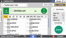 Afbeelding van bedieningspaneel