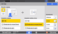 ilustracja ekranu panela operacyjnego