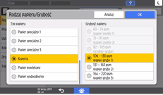 ilustracja ekranu panela operacyjnego