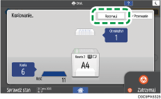 ilustracja ekranu panela operacyjnego
