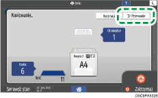 ilustracja ekranu panela operacyjnego