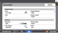 ilustracja ekranu panela operacyjnego