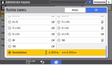 ilustracja ekranu panela operacyjnego