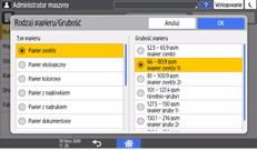 ilustracja ekranu panela operacyjnego