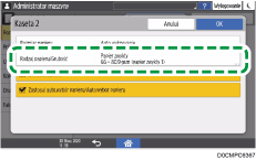 ilustracja ekranu panela operacyjnego