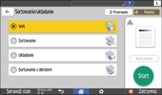 ilustracja ekranu panela operacyjnego