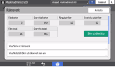 Bild på användarpanelens skärm