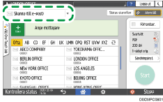Bild på användarpanelens skärm