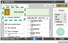 Bild på användarpanelens skärm