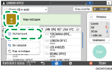 Bild på användarpanelens skärm