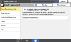 Bild på användarpanelens skärm