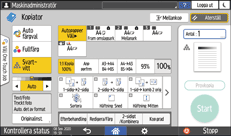 Bild på användarpanelens skärm